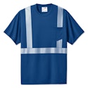 CornerStone Non-ANSI Enhanced Visibility Segmented Tape Safety Pocket T-shirt