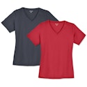 Sport-Tek Women's RacerMesh V-Neck Performance Shirt