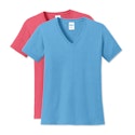 Port & Company Women's Core Cotton V-Neck T-shirt