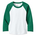 Bella + Canvas Women's Micro Rib 3/4 Raglan Cropped T-shirt