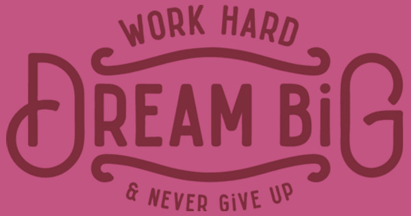 Zoomed in Design Idea Number 58027: work hard