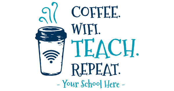 Zoomed in Design Idea Number 60723: Coffee Teach Wifi Repeat