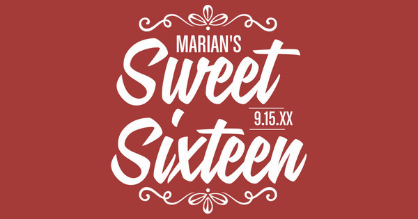 Zoomed in Design Idea Number 59047: sweet sixteen