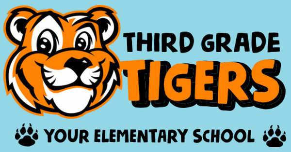 Zoomed in Design Idea Number 60553: Third grade tigers