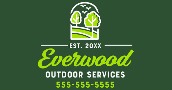Zoomed in Design Idea Number 60241: everwood landscaping yard sign