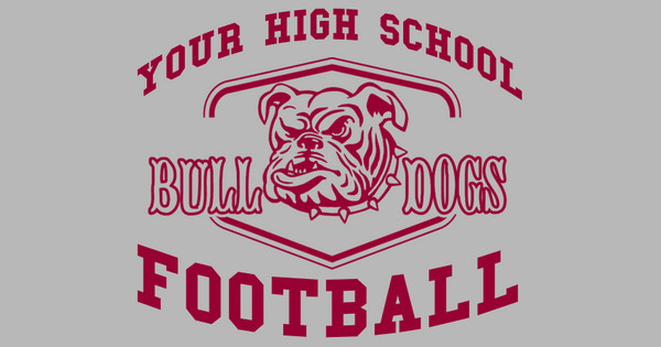 Zoomed in Design Idea Number 58611: Ready Fight Bulldogs Football