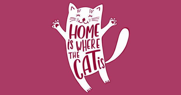 Zoomed in Design Idea Number 59117: home is where the cat is