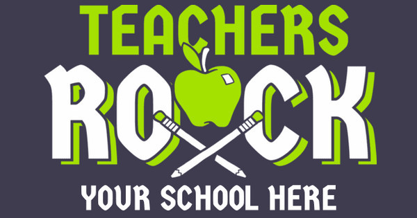 Zoomed in Design Idea Number 60720: Teachers Rock