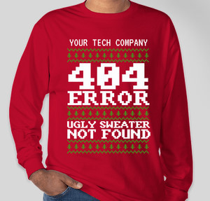 Thumbnail for Design Idea Number 61412: ugly sweater 404 error