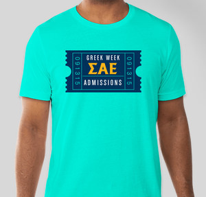 Thumbnail for Design Idea Number 53019: Greek Week Ticket