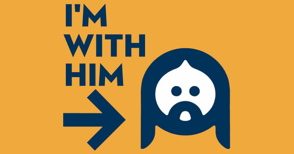 Zoomed in Design Idea Number 36728: I'm With Him