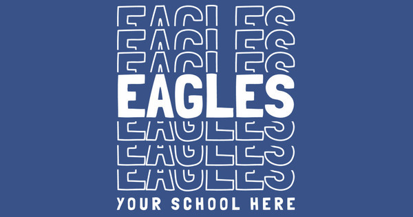 Zoomed in Design Idea Number 61561: Eagles Repeating Text