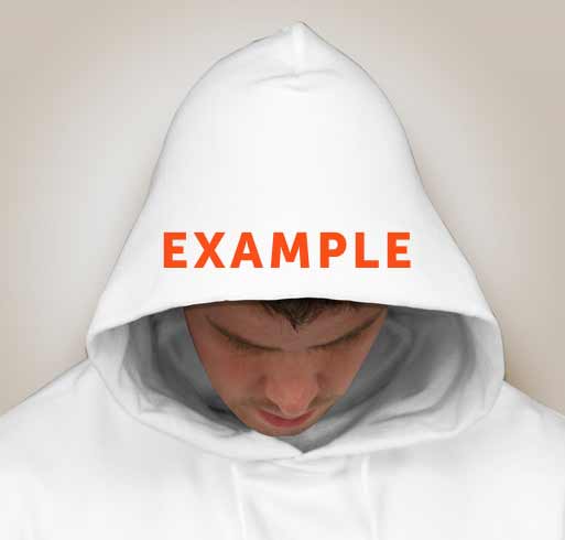 Readable Hood Up Hood Print Style