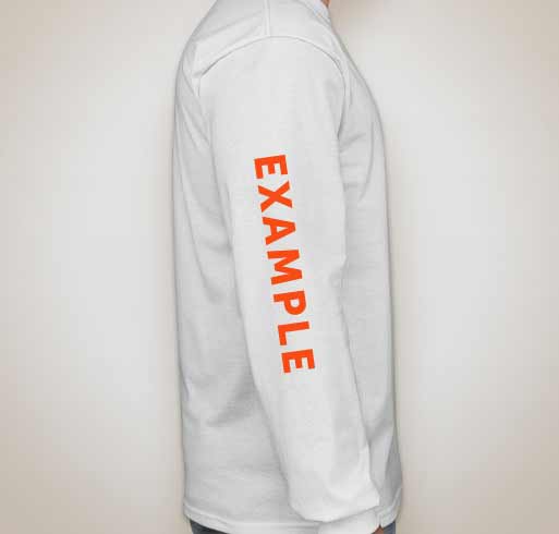 Sentenced Down Sleeve Print Style