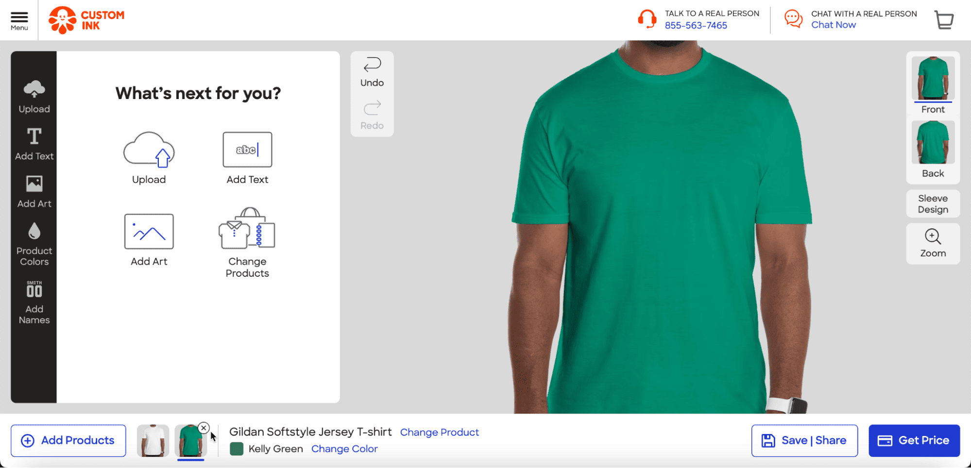 Removing a color from your order